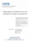 PROCES-VERBAL de CLASSEMENT n° RS11-029